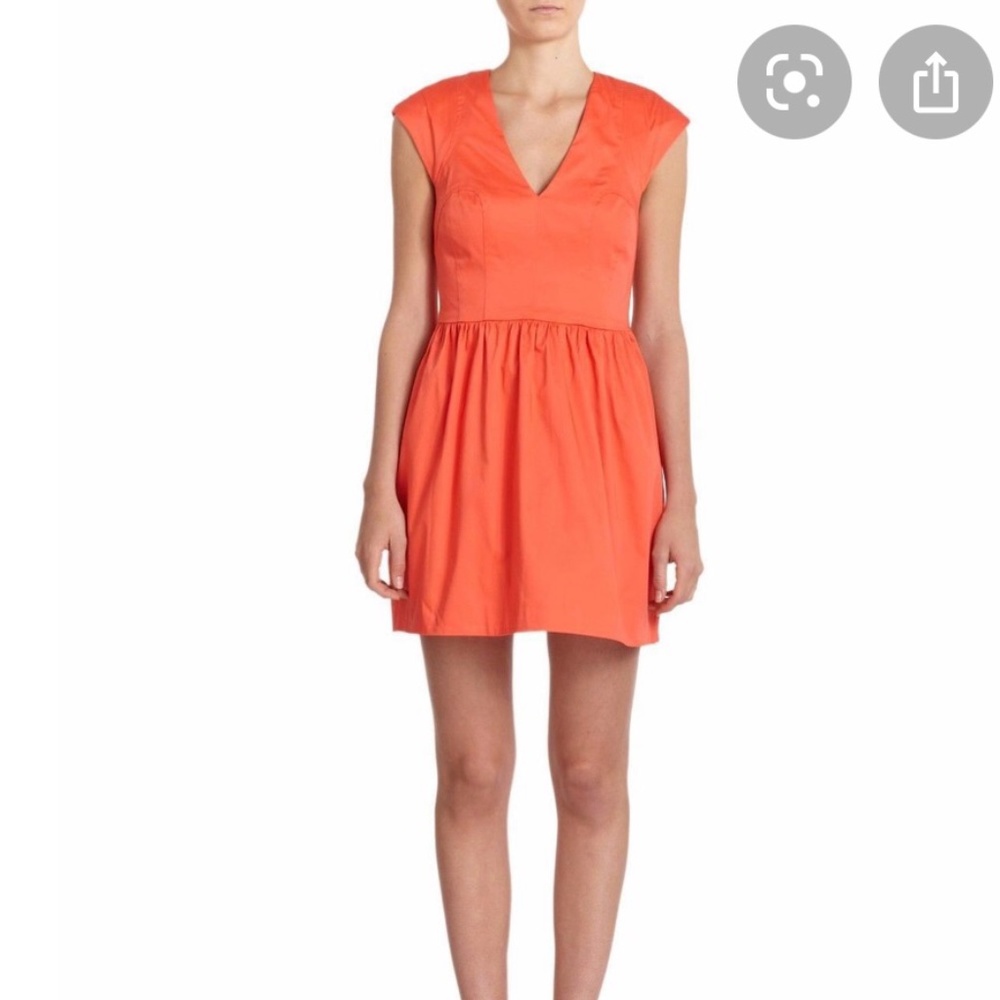 NWT French Connection Coral V neck dress size 10